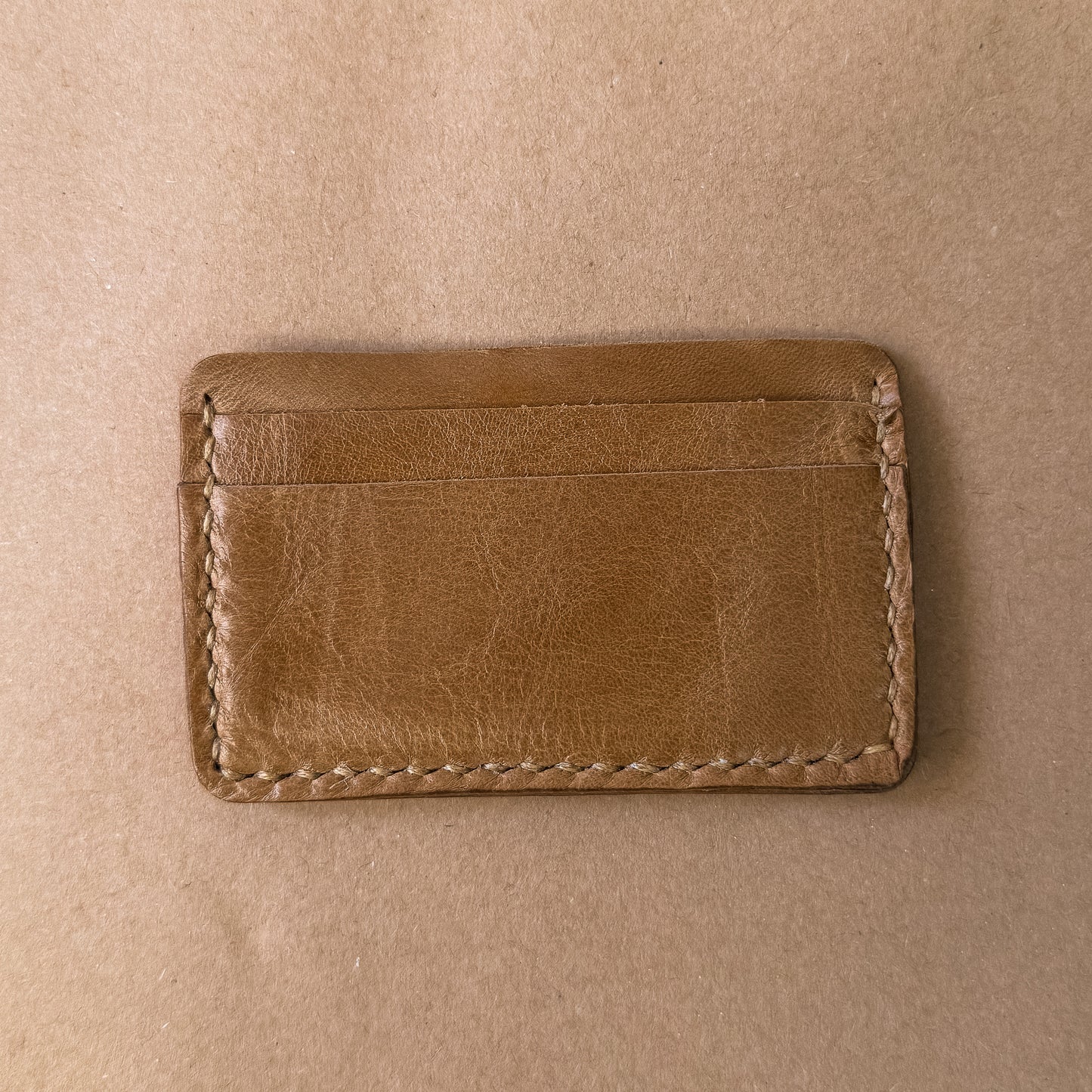 Saddle Tan Card Wallet