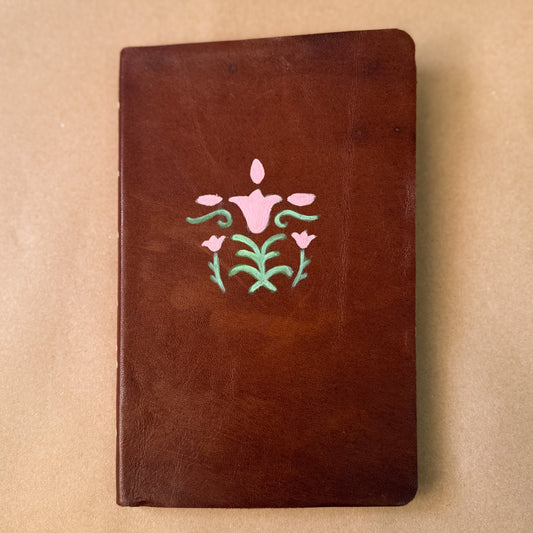 Painted Mahogany Leather Sketchbook